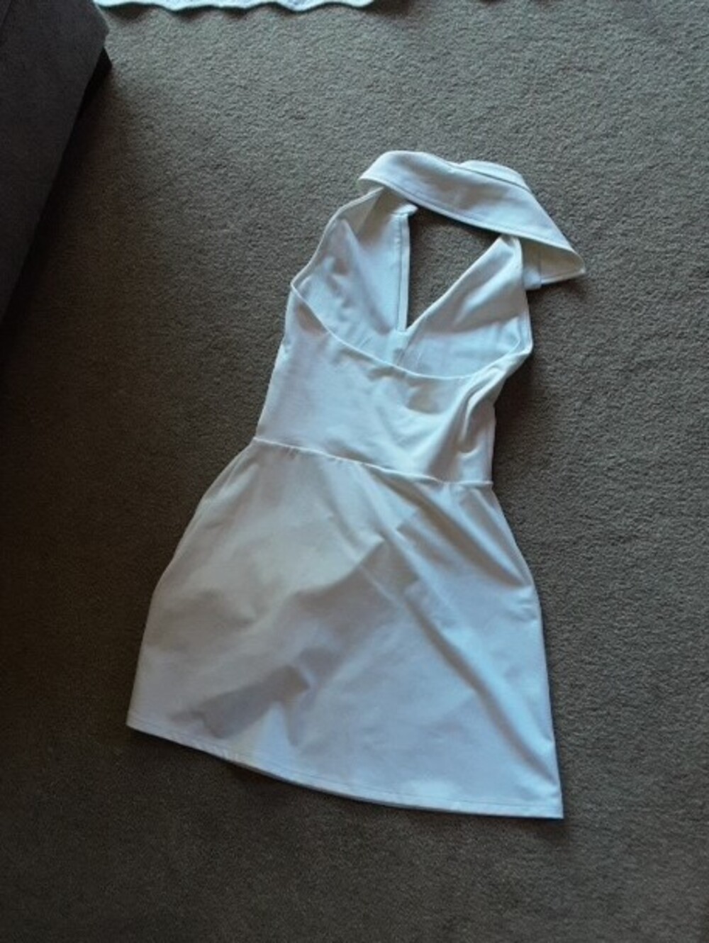 GAP Fit White Halter A-Line Mini Dress - Picture 2 of 2